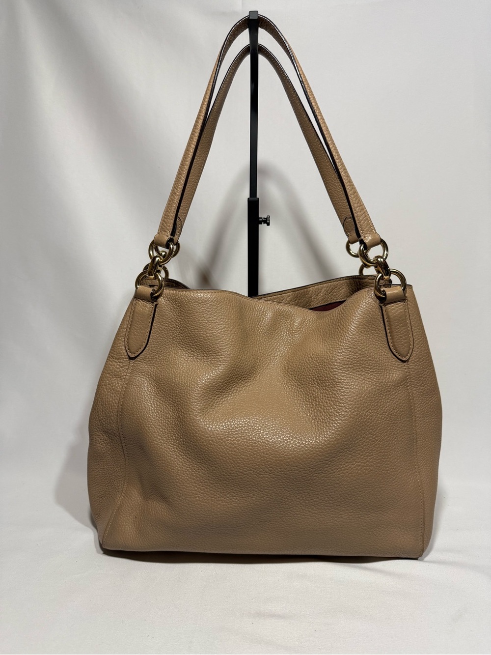 Coach shoulder bag tan pebble leather - Picture 2 of 12